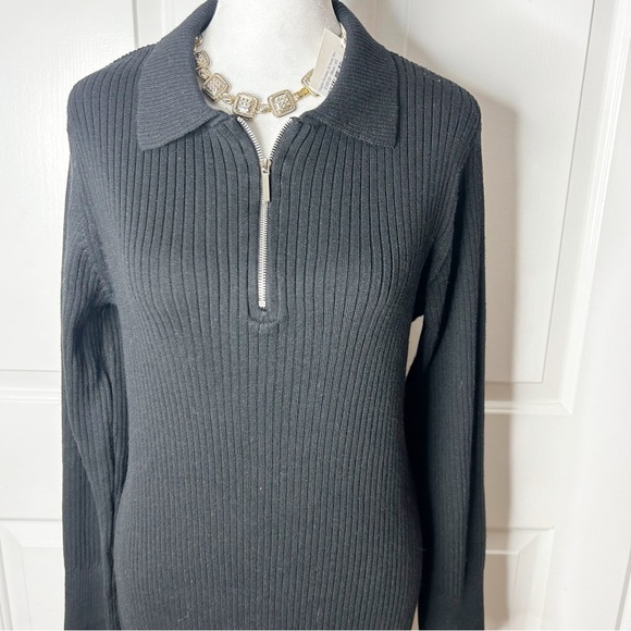 NWT Z Supply Runaway Zip Henley Black Dress (size small) - Picture 5 of 8